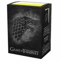 Dragon Shield Brushed Art Standard-Size Sleeves - Game of Thrones House Stark